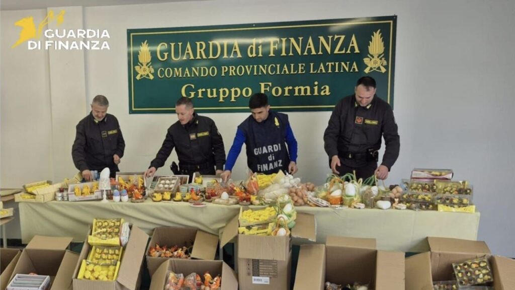 Pasqua sicura, sequestrati dalla Gusrdia di Finanza 3mila prodotti non a norma per un valore di 50mila euro