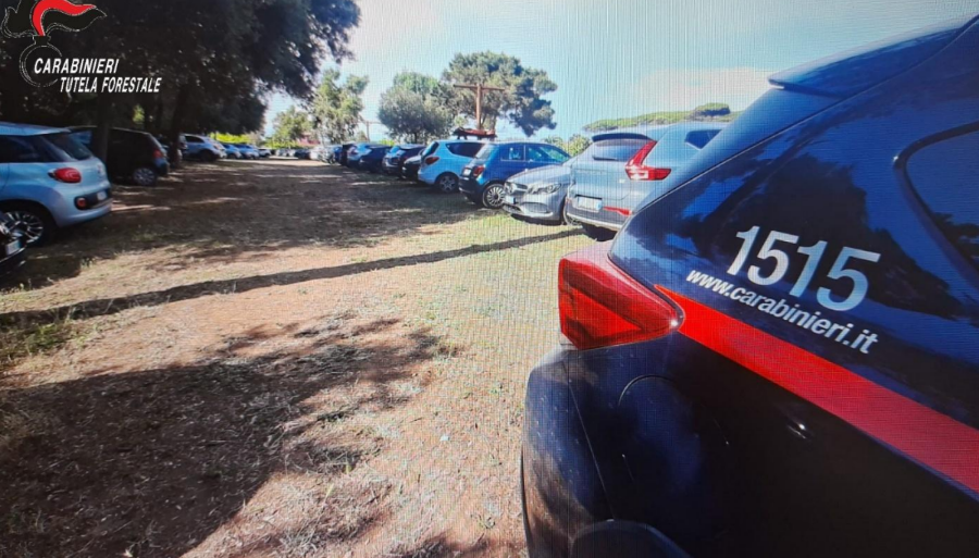 Parcheggio abusivo nel Parco del Circeo: denunciato un uomo a Sabaudia