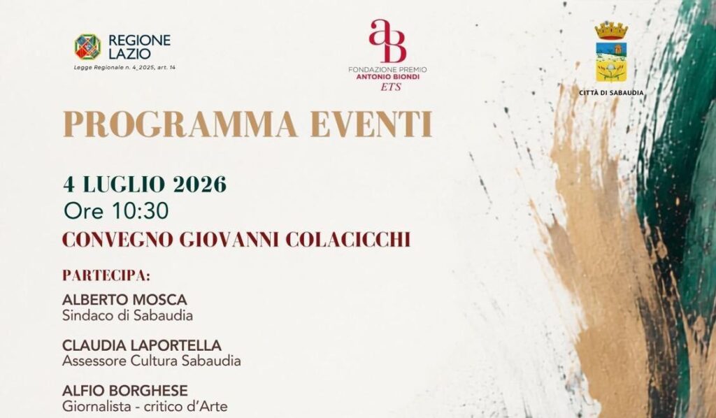 Sabaudia – Domani l’apertura della mostra di arte contemporanea del Premio Biondi